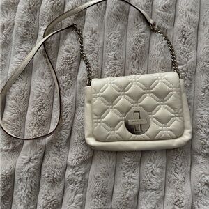 Kate Spade Cream Quilted Crossbody Bag